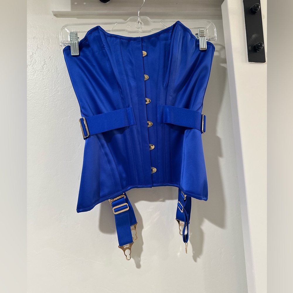 Honey Birdette Blue Corset Shapewear